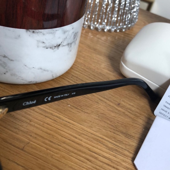 Chloe Italian Authentic Eyeglasses Black - Picture 4 of 8